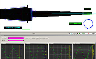 Camera System Measures Concentricity of Shafts and Grinders